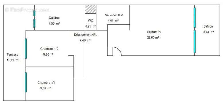 Appartement à LA BAULE-ESCOUBLAC