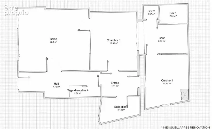 T2 52 m² avec cour privative - Centre-ville Abbeville - photo 9