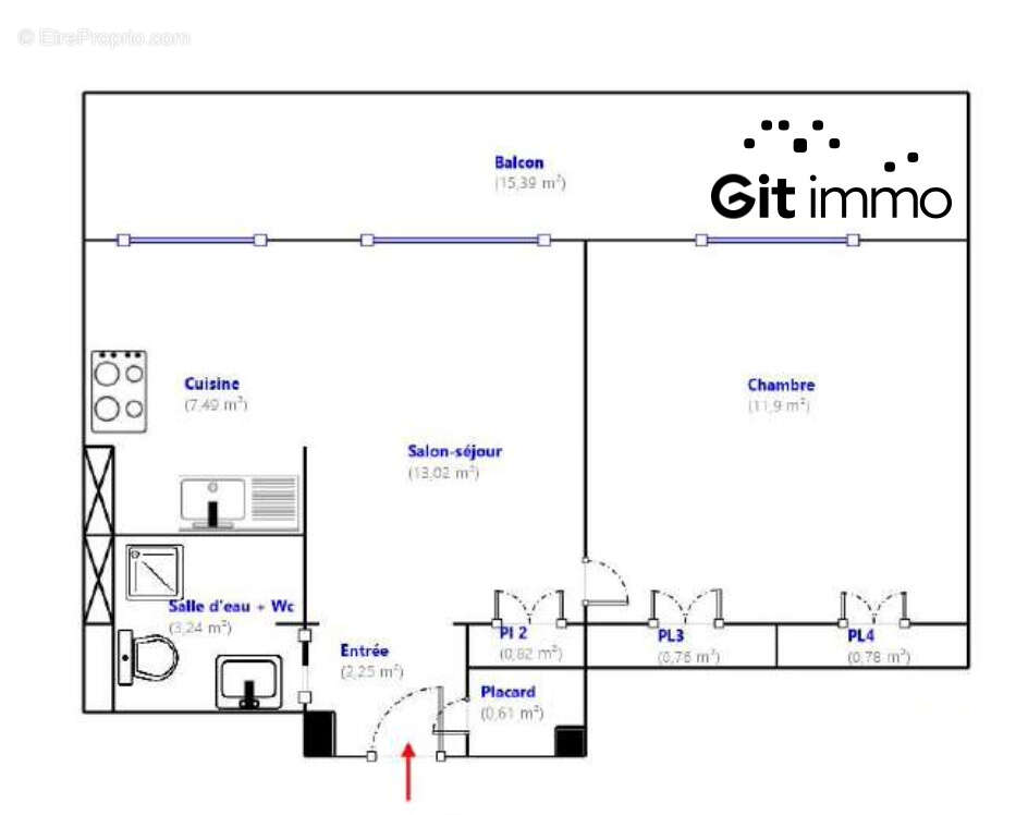 Appartement à MARSEILLE-1E