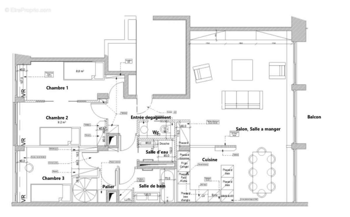 Appartement à BOULOGNE-BILLANCOURT