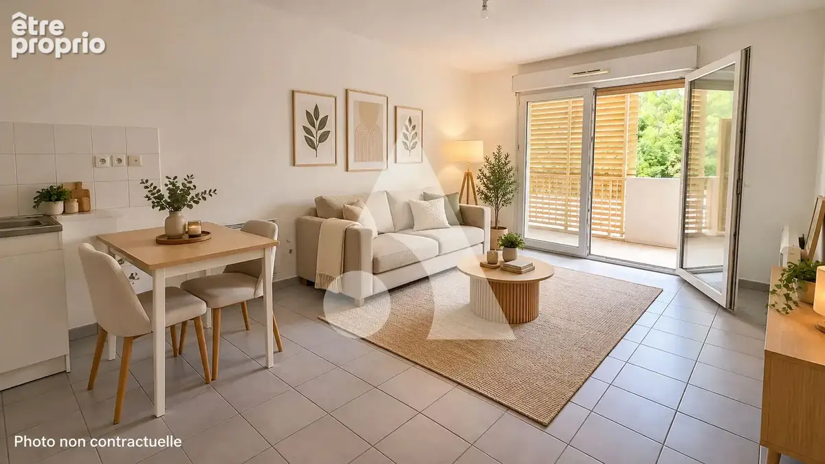 Montpellier euromédecine  2 pièces de 44 m² avec terrasse et parking - photo 2