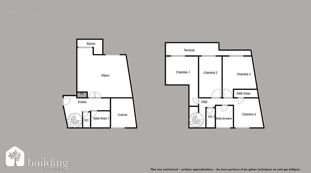 A vendre - Levallois-Perret Edouard Vaillant - Appartement familial en duplex 5 pièces de 111,24 m² avec terrasses de 11.50m² - photo 2