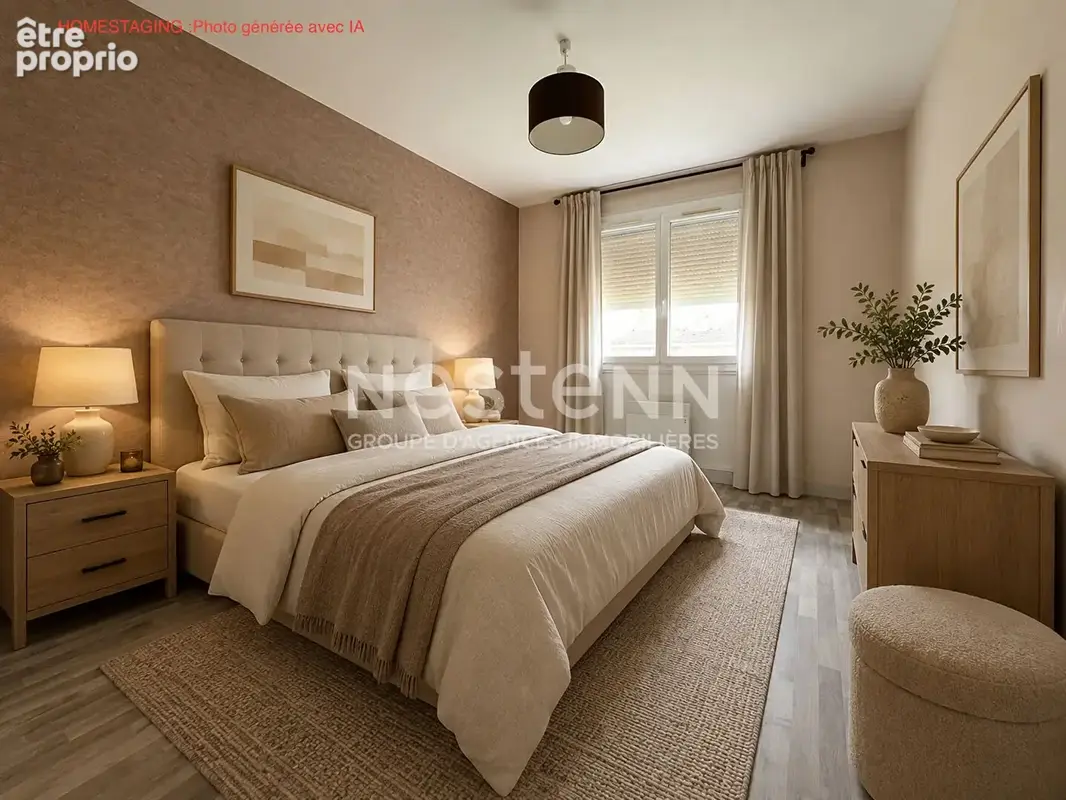 EVRES : Maison de plain pied, 4 pièces, 3 chambres, garage et jardin - photo 16