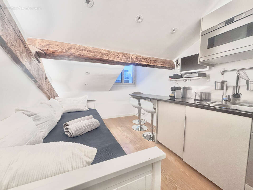 Cannes proche banane appartement de 13 m2 refait à neuf avec aperçu mer - photo 2