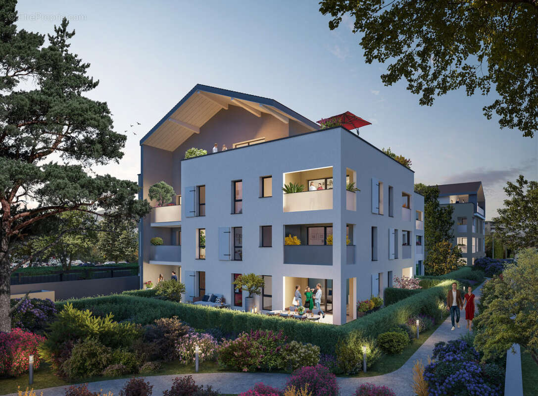 Thonon-les-bains: appartement 2 pièces 45m2 a pied du centre ville quartier calme - photo 2