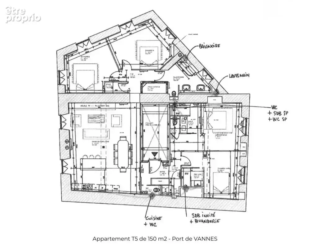 VANNES · PORT À 50 MÈTRES. APPARTEMENT D'EXCEPTION de 150,50 m², 4 chambres · Élégance et prestations haut de gamme - photo 16