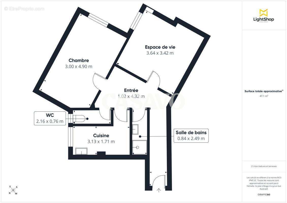Appartement à PARIS-19E