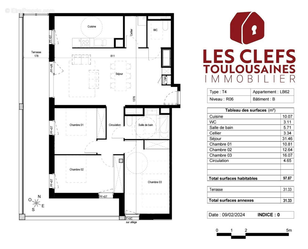 Appartement à BLAGNAC