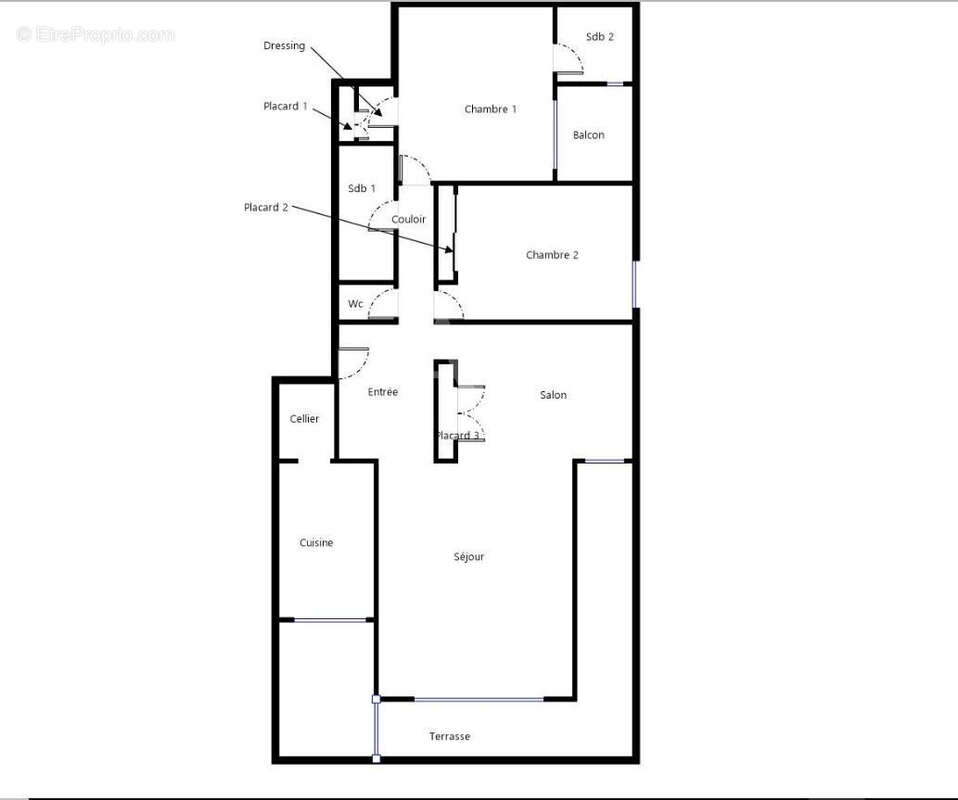4p 104 m²  + terrasse, vue mer, garage et cave - photo 13