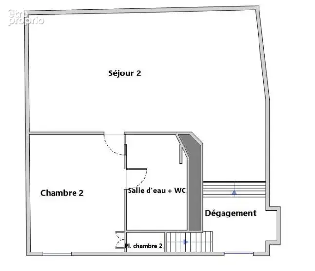 Rare T3 face Garonne, 2 chambres, 2 salles d'eau - photo 5