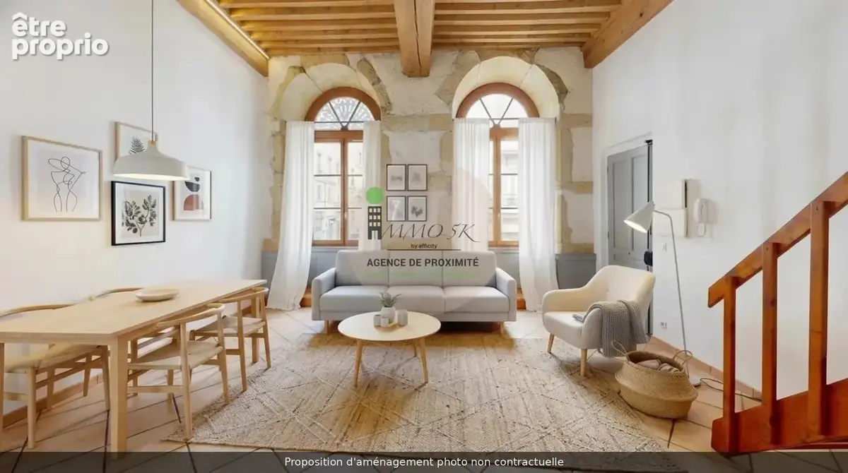69001 - lyon - presqu'ile - t1 bis - 1 chambre - 40.02 m² - appartement charmant avec ascenseur - 214 000 € - photo 3