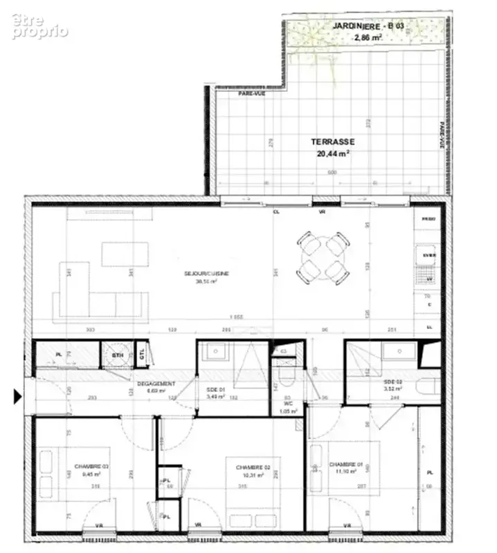 Appartement Le Pradet 4 pièces rez de jardin - photo 7