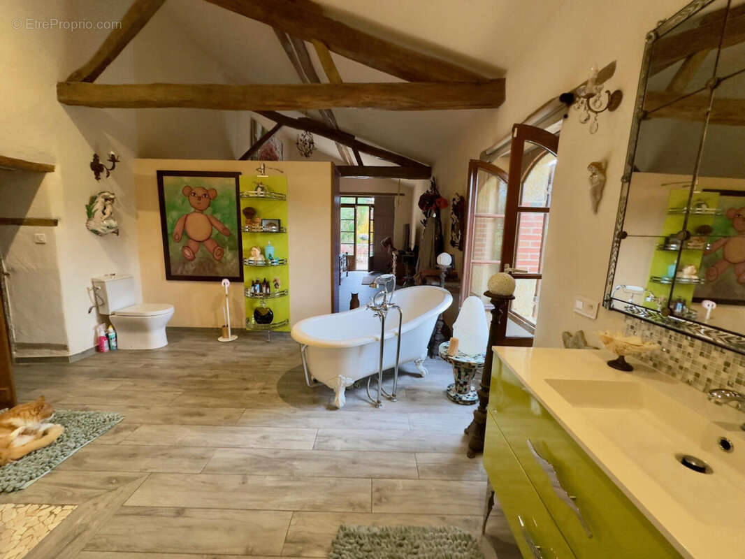 salle de bains rdc. - Maison à VIC-FEZENSAC