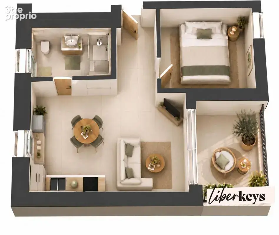 NOUVEAU À CUCURON - Appartement T2 de 43 m2 avec Loggia - au cœur du village - photo 3