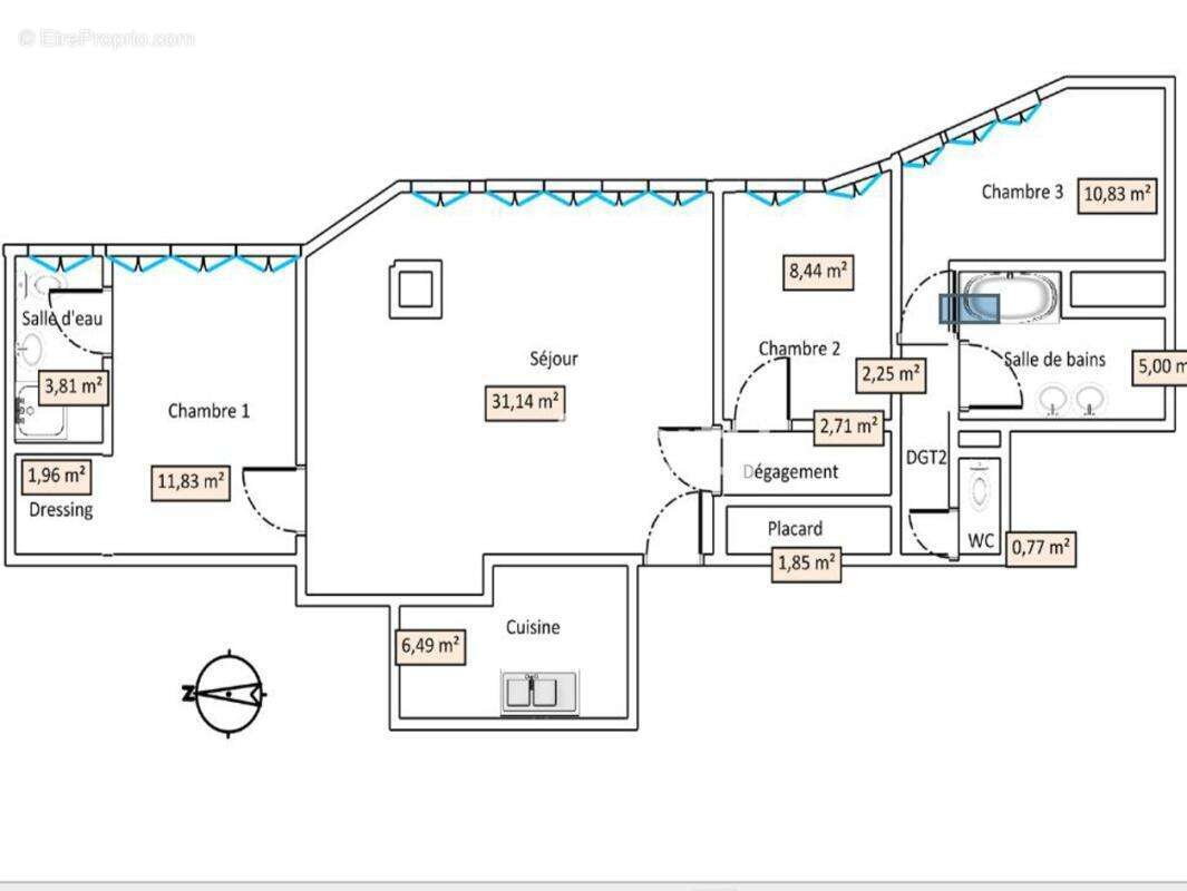 Appartement à ASNIERES-SUR-SEINE