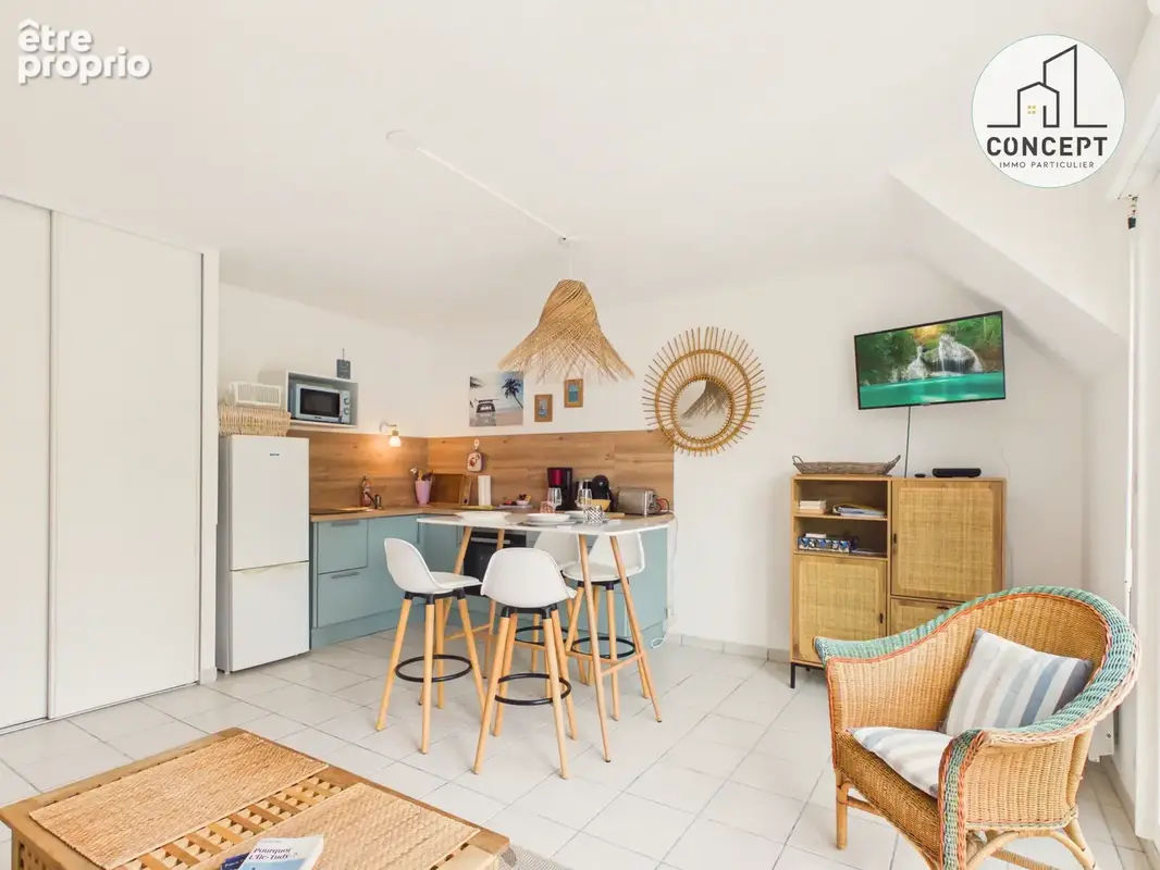 # 767 - A VENDRE - APPARTEMENT 2 pièces 46 m2, terrasse, piscine - ILE TUDY - photo 3