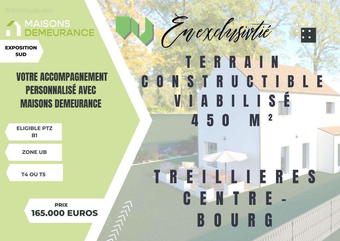 Terrain à TREILLIERES