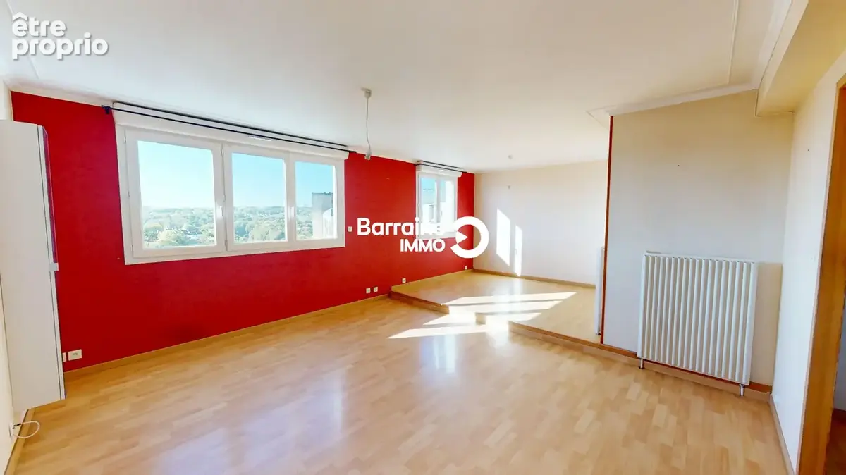 Appartement T4 à vendre Brest Bellevue   dernier étage   terrasse   2 chambres - photo 2