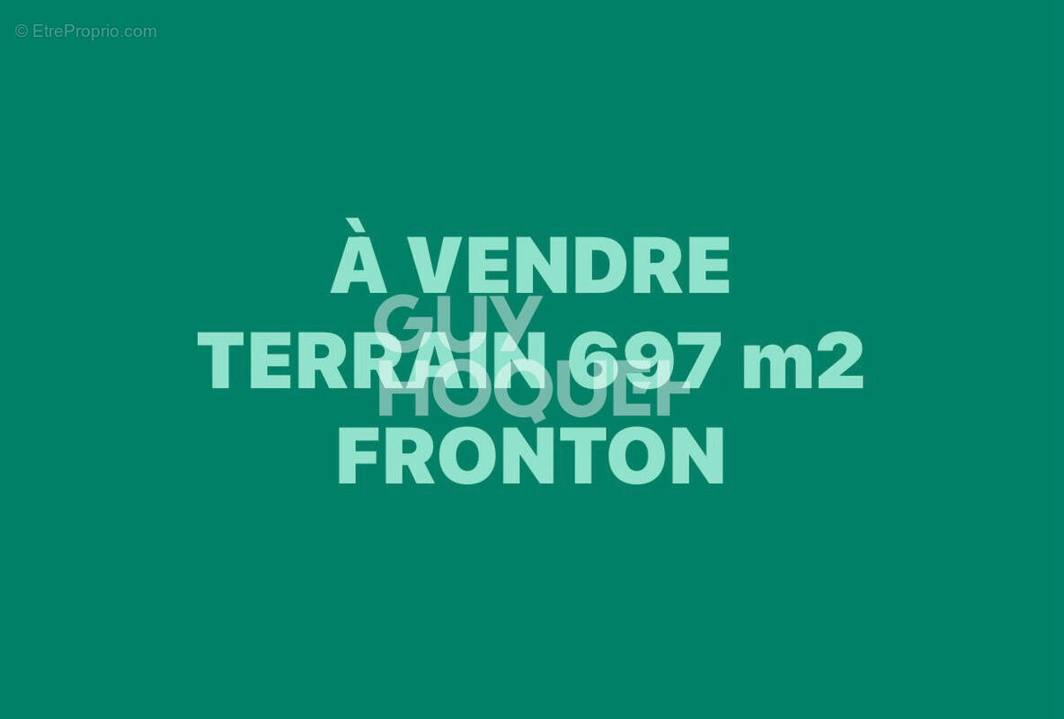 Terrain à FRONTON