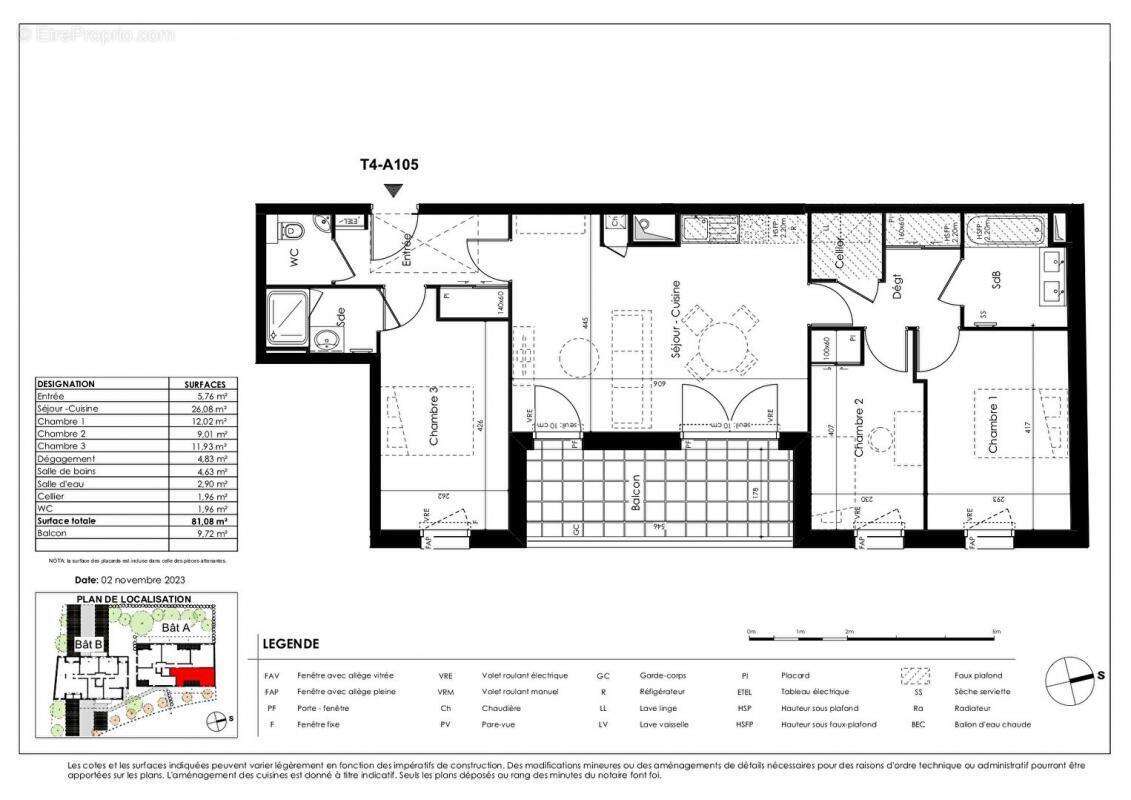 Appartement à BASSE-GOULAINE