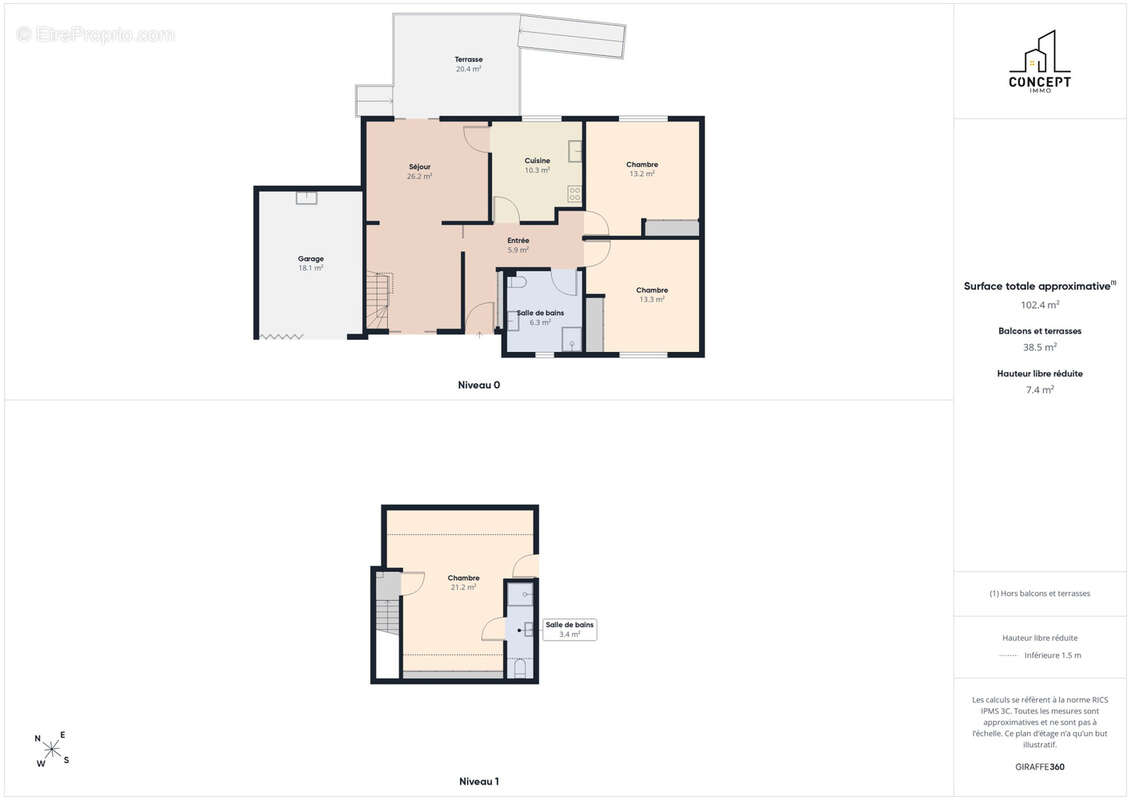 B 728 - a vendre - viager occupe - maison 102 m2 - larmor plage - photo 18