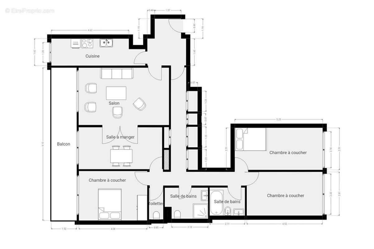 Appartement à PARIS-13E
