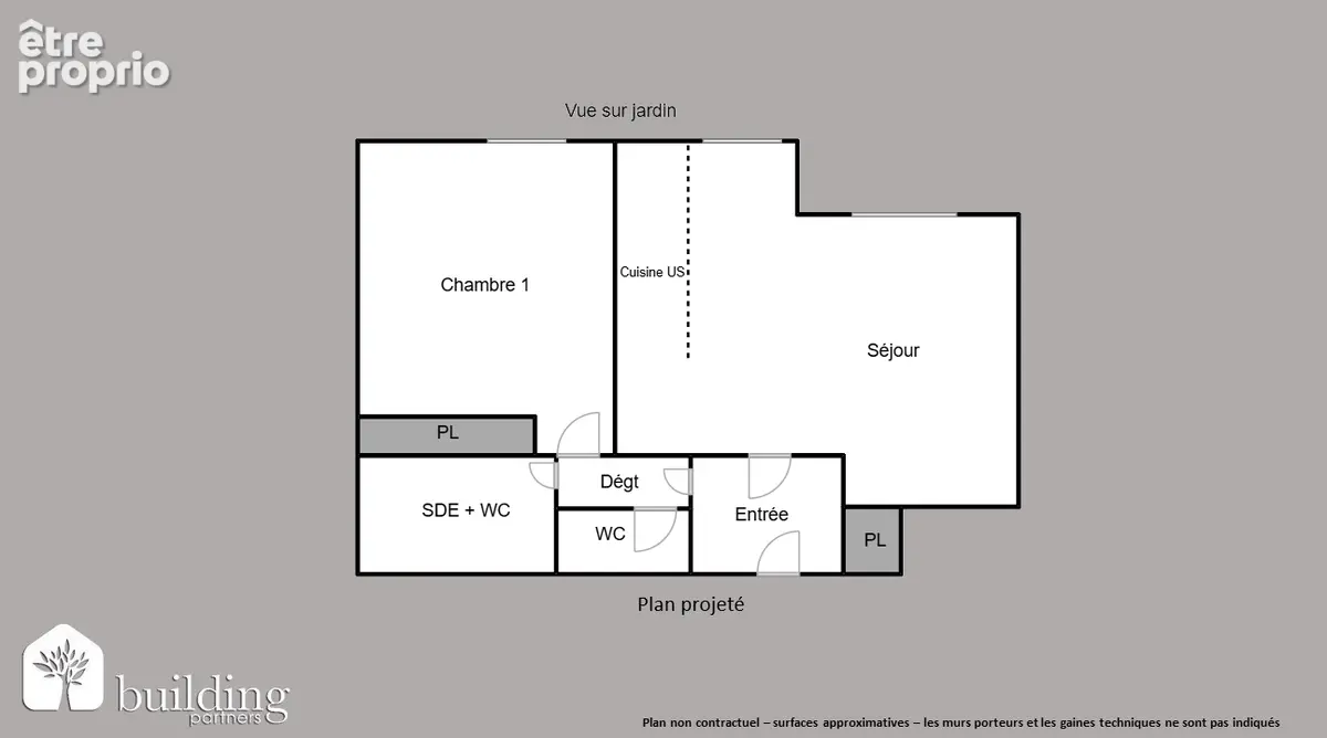 Collange Levallois-Perret - Appartement 2 pièces 45,65 m² - photo 3