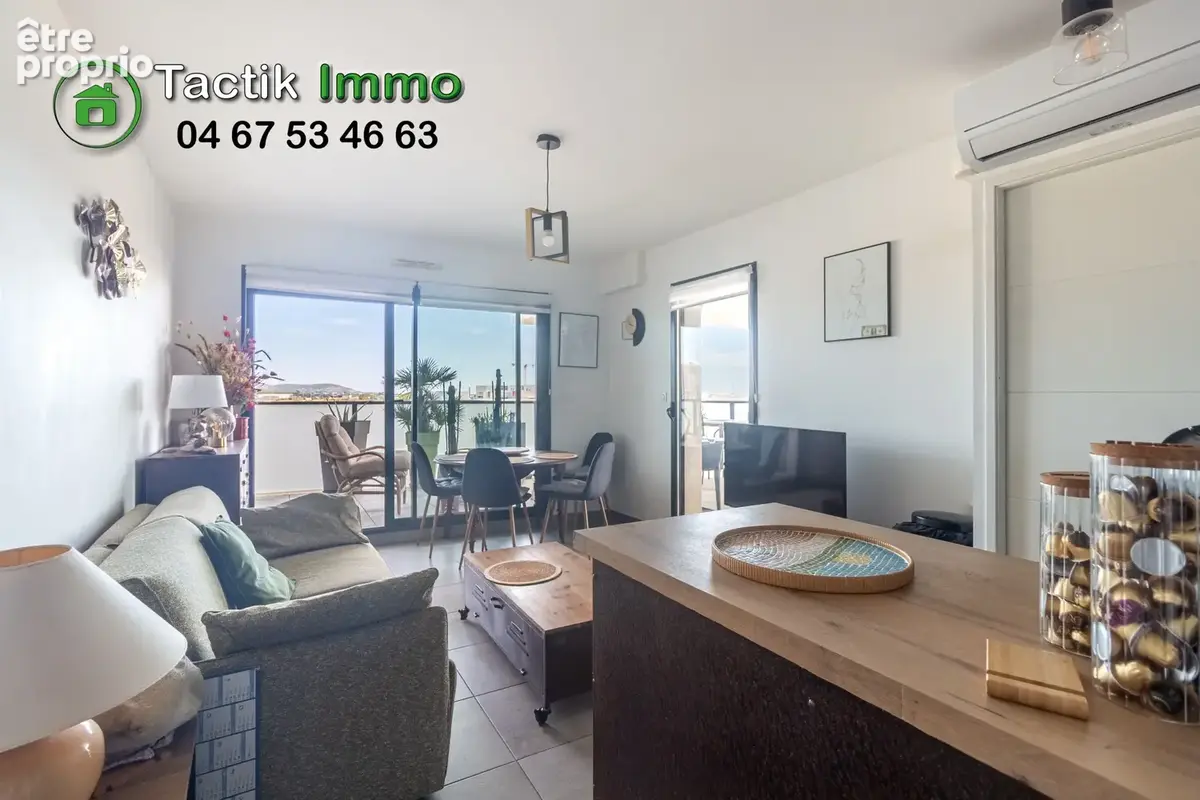 Sète, appartement, 2 pièces, terrasse, vue mer. - photo 6