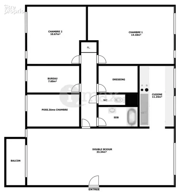 Clichy - 5 pieces balcon - 429 000 fai - photo 7