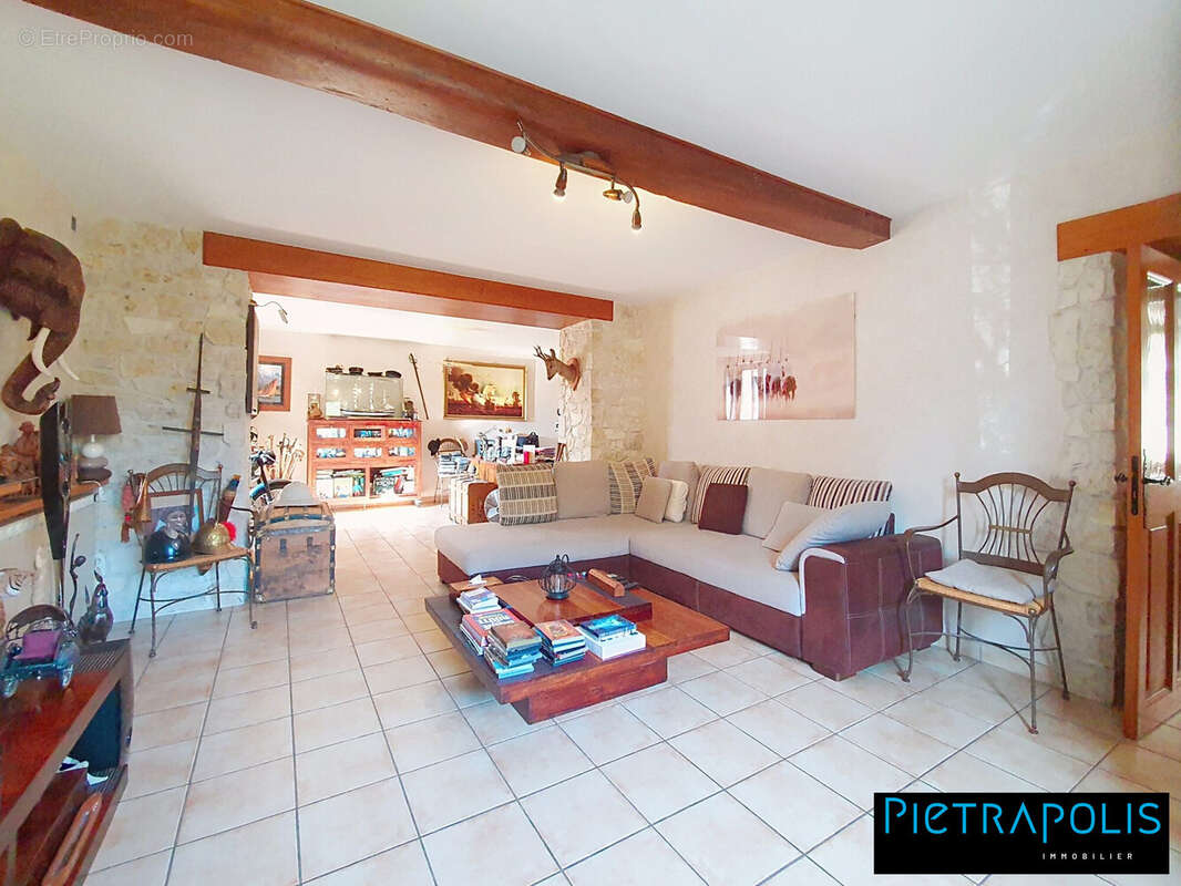 PIECE DE VIE (salon- salle à manger) - Maison à AUBERIVES-SUR-VAREZE
