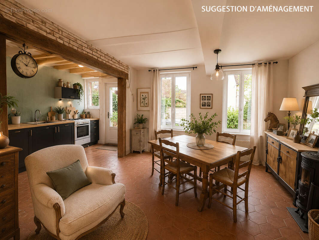 Maison ancienne avec jardin de 431 m2   Une belle opportunité aux portes de Villeneuve-la-Guyard - photo 6