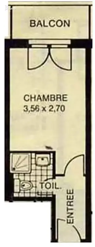 Appartement Versailles 1 pièce(s) 14,88m2 - photo 2
