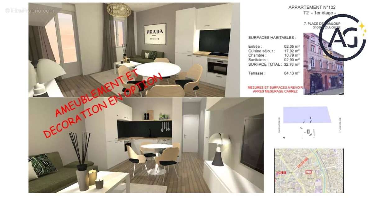 Appartement à TOULOUSE