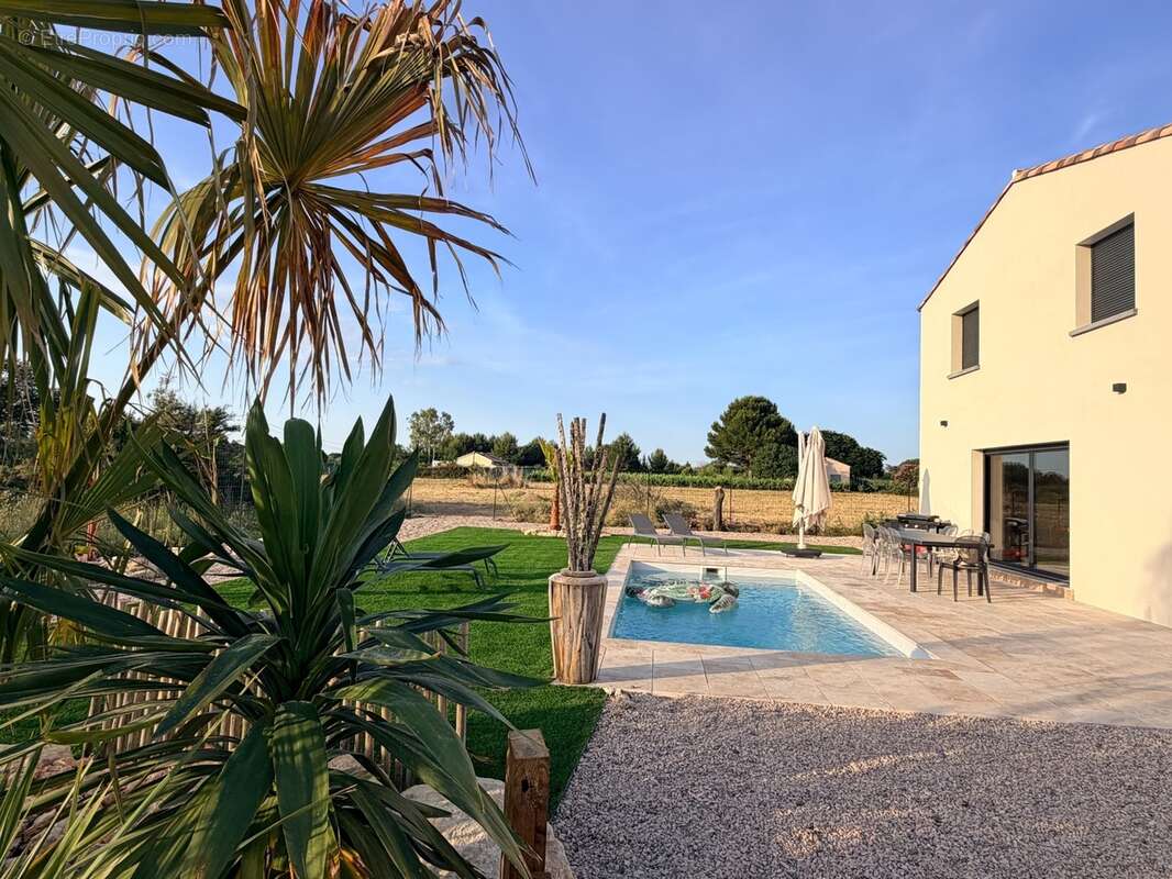  marseillan – villa contemporaine neuve de 2026 - 4 chambres, piscine & terrain de petanque - parcelle 996 m² - photo 2