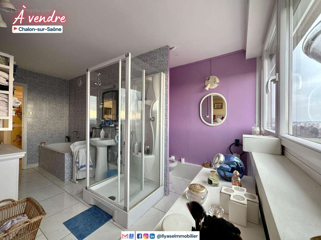 T4  130 m2  double balcon  chalon s/s - photo 15
