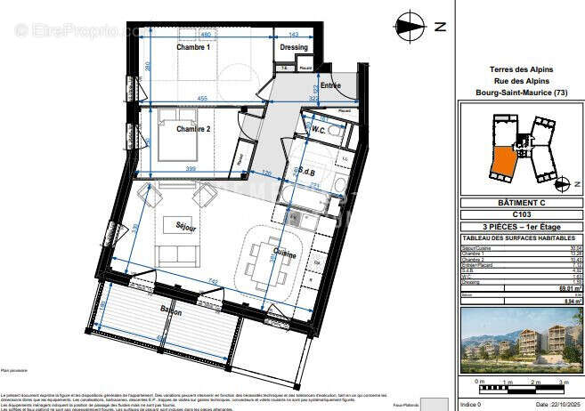 Appartement à BOURG-SAINT-MAURICE