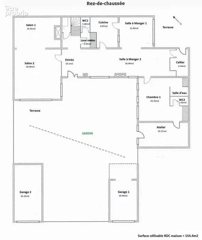 Préfecture !!! Maison 249m2 - Terrain 525m2.. - photo 11
