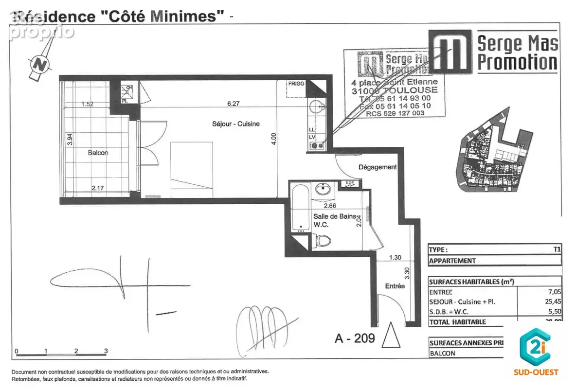 Appartement 1 pièce 38 m² à vendre à Toulouse (31200) - photo 5