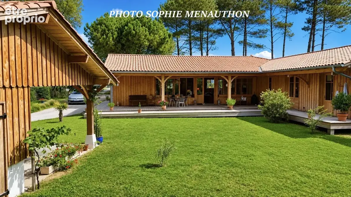 Ensemble immobilier dont villa ossature bois de type t4 de 165  +  dependance de 120 m2 - photo 2