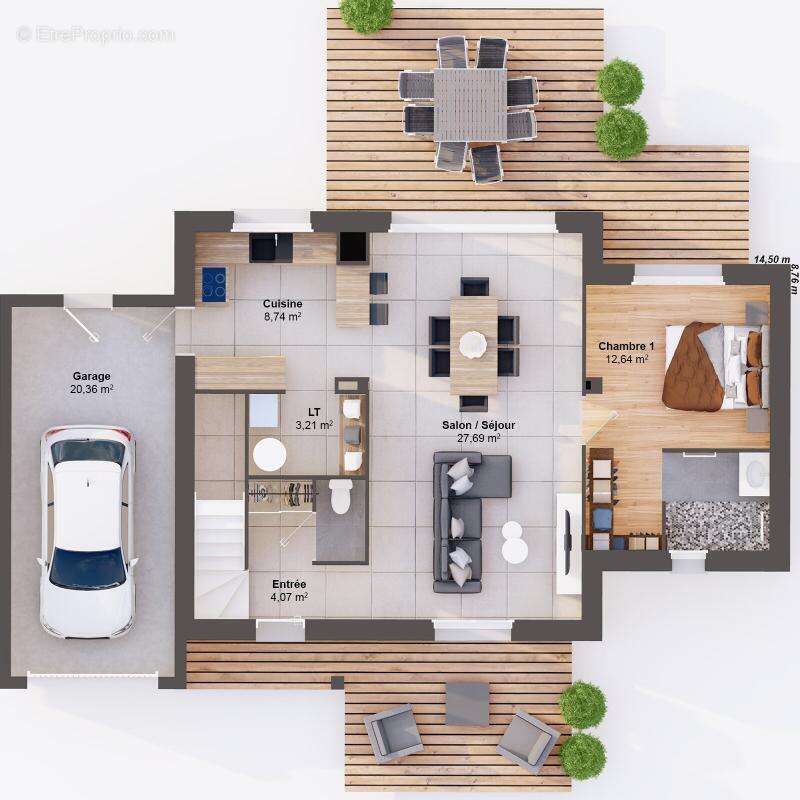 Maison 6 pièces 106 m2 - photo 3