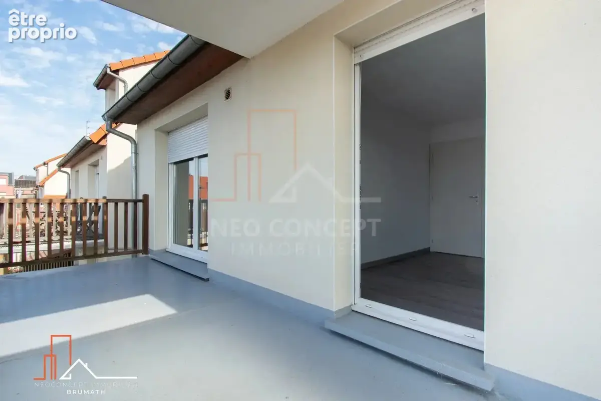 MOMMENHEIM – F3 de 68 m² avec grande terrasse, garage et parking – Proche gare - photo 3