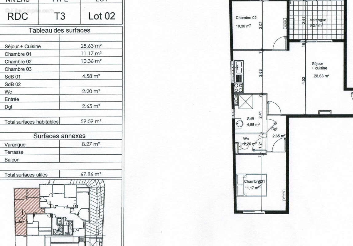 Appartement à SAINT-DENIS