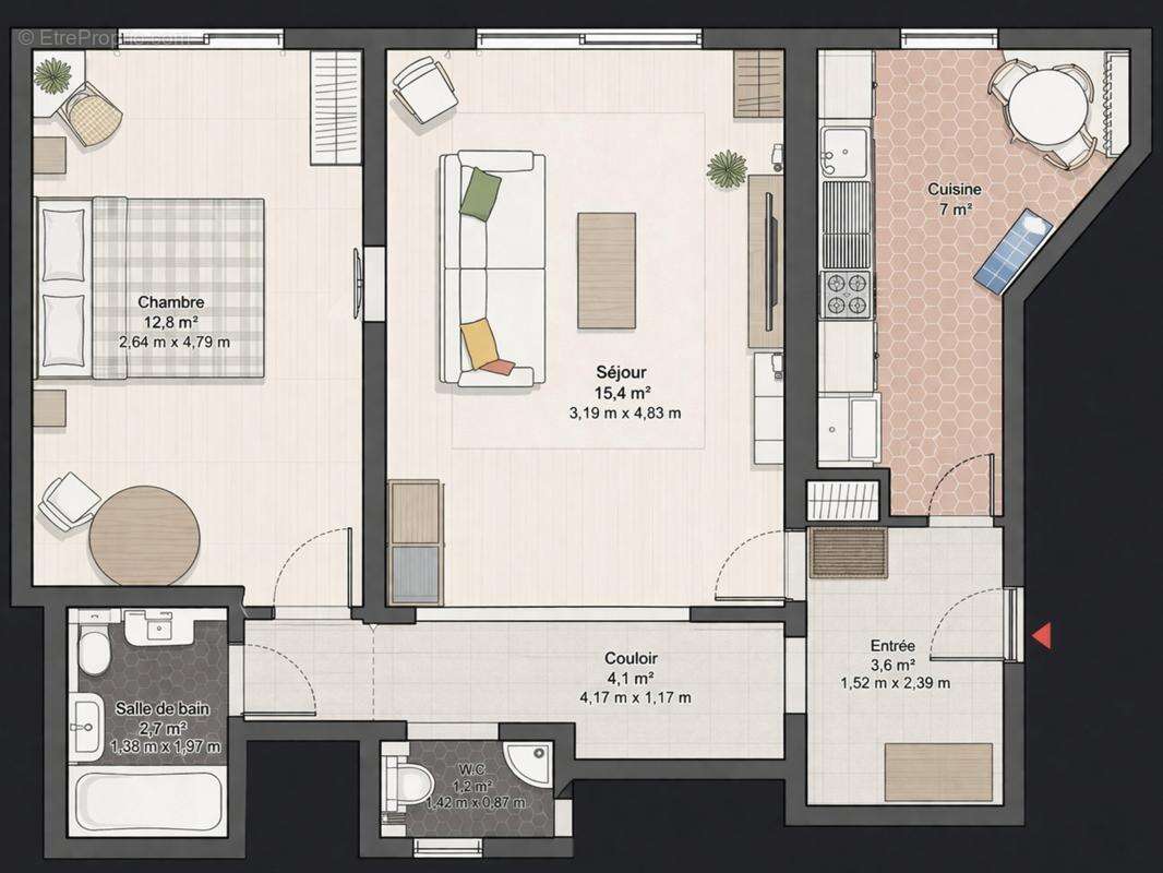 Appartement à PARIS-4E