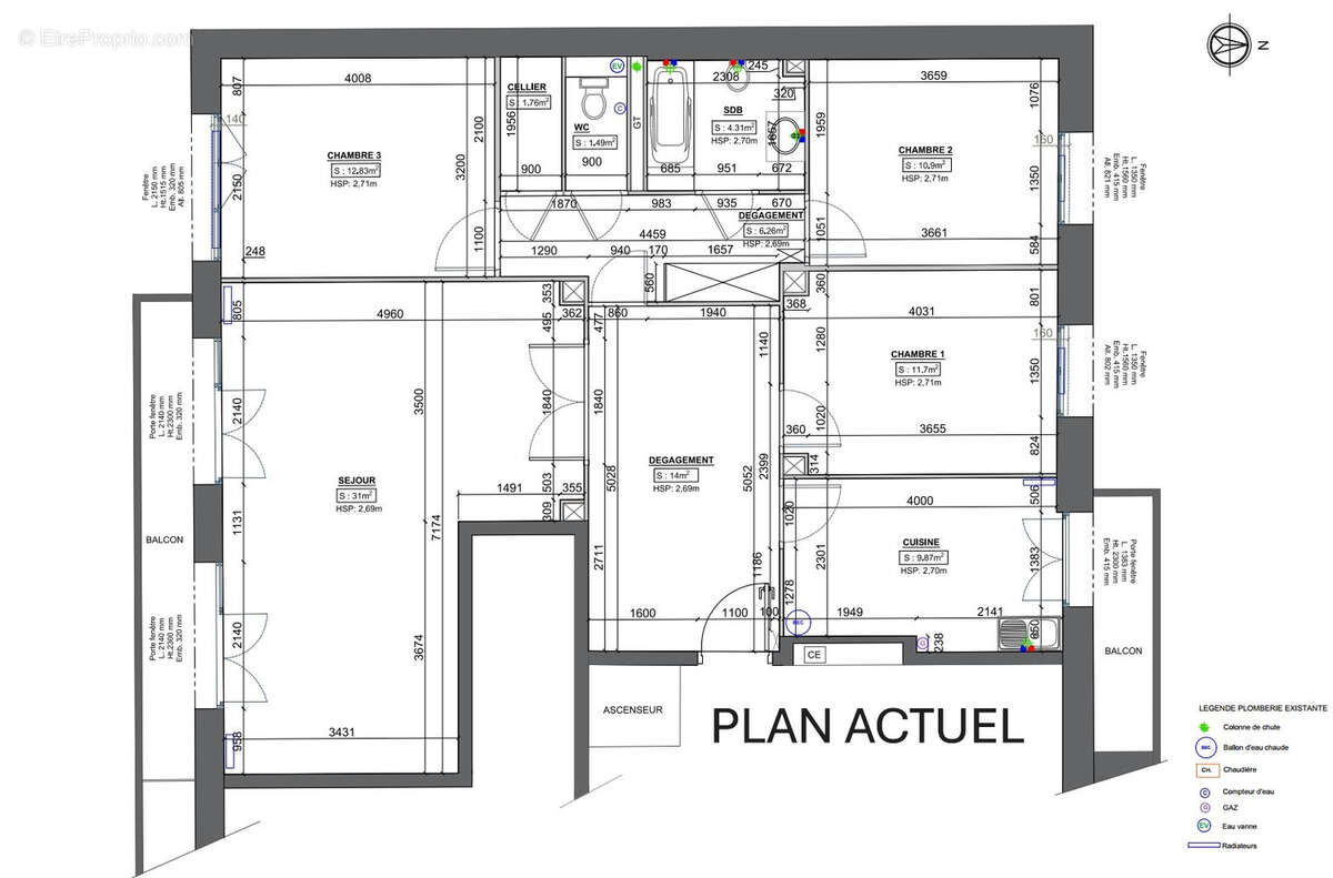 Appartement à LYON-6E