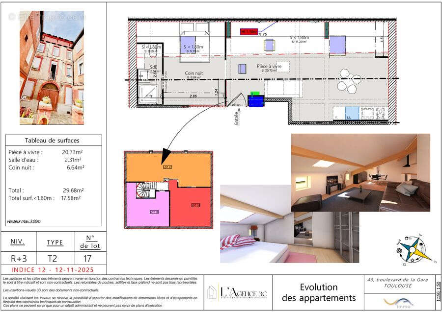 Appartement à TOULOUSE