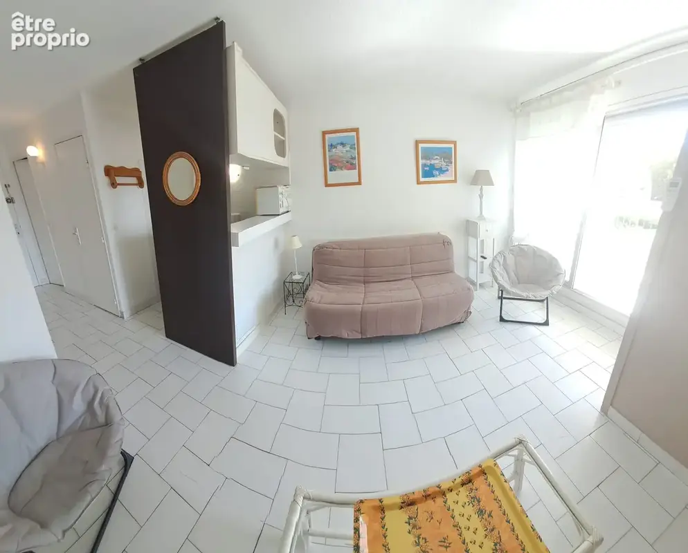 Beau studio cabine ( fermée )  petite vue mer + parking - photo 14