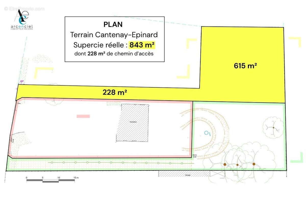 Terrain à CANTENAY-EPINARD
