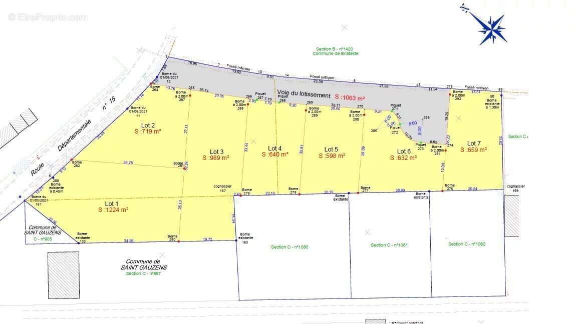 Terrain à SAINT-GAUZENS