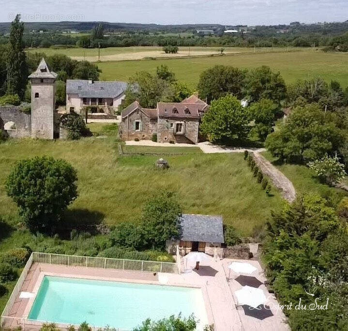 Vue aerienne - Maison à GINALS