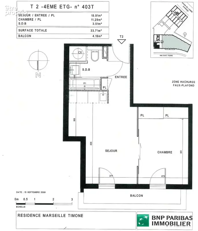 Investissement locatif / t2 lmnp / hotel adagio timone / bail commercial bnp - photo 9